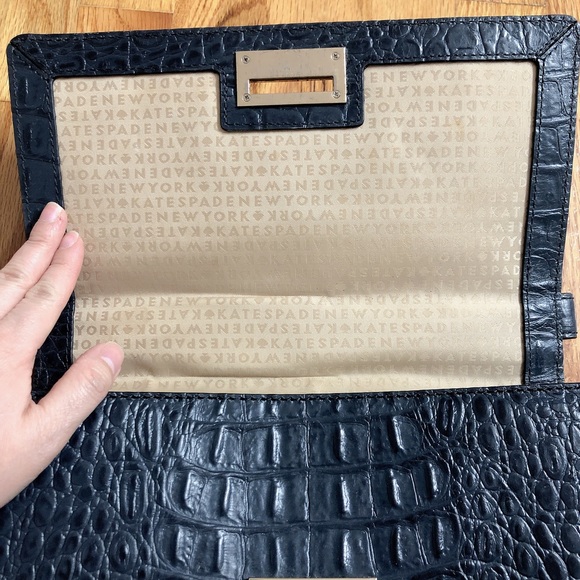 Kate Spade Crocodile embossed Doris purse - Picture 6 of 13
